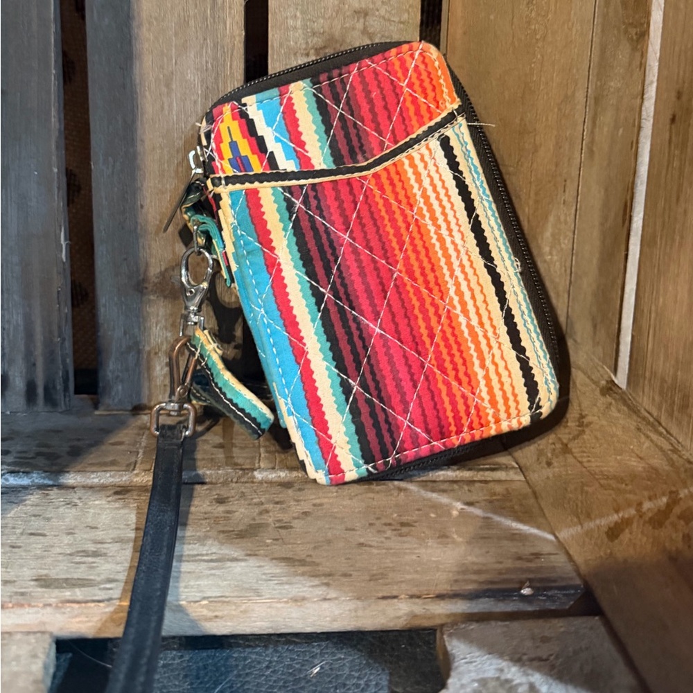 Vera Bradley Serape Aztec Quilted Wristlet Wallet